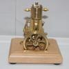 1.85CC Mini Retro Horizontal Single-Cylinder Steam Engine Model Kits, Double-Acting Mill Steam Engine Model Toy Gift for Physical Experiment Display & Desk Decor view 2