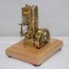 1.85CC Mini Retro Horizontal Single-Cylinder Steam Engine Model Kits, Double-Acting Mill Steam Engine Model Toy Gift for Physical Experiment Display & Desk Decor view 3