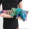 19.7-inch large 3D printed lizard model, a hinged 3D printed chameleon crawling animal, a 3D printed toy with movable jointsStress Relief, Fidget restlessness, ADHD Toys, Surprise Fantasy Gifts (RGB) view 2