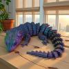 19.7-inch large 3D printed lizard model, a hinged 3D printed chameleon crawling animal, a 3D printed toy with movable jointsStress Relief, Fidget restlessness, ADHD Toys, Surprise Fantasy Gifts (RGB) view 3