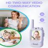 Walkie Talkie for Kids with Video: 2 Pack Rechargeable Toddler Toys with HD Camera & Voice Changer, Long Range Gift Toys for Boy & Girl Age 3-8 for Outdoor Play, Camping (Purple-Purple) view 2