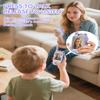 Walkie Talkie for Kids with Video: 2 Pack Rechargeable Toddler Toys with HD Camera & Voice Changer, Long Range Gift Toys for Boy & Girl Age 3-8 for Outdoor Play, Camping (Purple-Purple) view 4