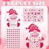 YQUQWN Valentines Day Bingo Game 24 Player Valentine Gnome Bingo Cards for Adults Activities Galentines Day Party Supplies Valentine Crafts view 2