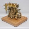 3.7CC Mini Retro Horizontal Single-Cylinder Steam Engine Model Kits, Double-Acting Mill Steam Engine with Speed Reducer, Physical Experiment Model Toy Gift for Display & Decor view 2