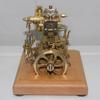 3.7CC Mini Retro Horizontal Single-Cylinder Steam Engine Model Kits, Double-Acting Mill Steam Engine with Speed Reducer, Physical Experiment Model Toy Gift for Display & Decor view 3