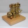 3.7CC Mini Retro Horizontal Single-Cylinder Steam Engine Model Kits, Double-Acting Mill Steam Engine Model Toy Gift for Physical Experiment Display & Desk Decor view 3