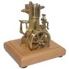 1.85CC Mini Retro Horizontal Single-Cylinder Steam Engine Model Kits, Double-Acting Mill Steam Engine with Speed Reducer, Physical Experiment Model Toy Gift for Display & Decor view 1