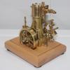 1.85CC Mini Retro Horizontal Single-Cylinder Steam Engine Model Kits, Double-Acting Mill Steam Engine with Speed Reducer, Physical Experiment Model Toy Gift for Display & Decor view 3