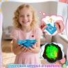 50pcs Mini Glow in The Dark Animal Resin Models, Mystery Resin Animals Individually Wrapped Blind Bag Hide Small Luminous Figures DIY Fairy Garden House Micro Landscape Aquarium Decor Ran-dom (B) view 2