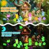50pcs Mini Glow in The Dark Animal Resin Models, Mystery Resin Animals Individually Wrapped Blind Bag Hide Small Luminous Figures DIY Fairy Garden House Micro Landscape Aquarium Decor Ran-dom (B) view 3