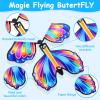 100 Pcs Magic Flying Butterfly Toys, Wind Up Paper Butterfly for Suprise Box Fairy Flying Butterflies Cards for Centerpieces Bookmark Card Suprise Gift Wedding Birthday Party Decoration 5 Styles view 3