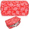 Acellegic Empty Mahjong Tiles Bag Thickened American Mahjong Tiles Bag with Zipper Board Game Storage Pouch Pieces Game Case for Travel Gatherings Party Accessories, 10.4 x 5.6 x 3.4 Inch(Red) view 1