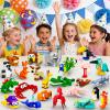 24 Pack Valentines Party Favors Building Set for Kids, 717PCS Animals Blocks Toy for Valentines Day Goodie Bag Stuffers Classroom Reawrds, Easter Birthday Gifts fo Kids Boys Girls Students Age 6-12 view 3