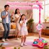 All-in-One Microphone Toy, Upgraded Kids Karaoke Machine with Adjustable Stand, Colorful Lights, and Echo Effect, with Mobile Phones, for Christmas and Birthday (2Pcs-C) view 4