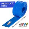 Flexible Race Track for Kids 15ft Portable Roll up Flex Track Race Cars with Suction Cups & Dual Orbits DIY Play Fun for Boys Girls Indoor Outdoor, Blue view 4