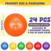 Jerify 24 Pcs Foam Dodgeball Set 6 Inch Soft Skin Playground Dodgeballs Bulk, Low Density Foam for Non Sting Dodgeball Sports Equipment for Kids and Adults (6 Colors) view 2