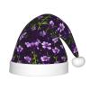 Bnvmwe Blooming Purple Flowers Children And Youth Christmas Hats, Holiday Hats, New Year'S Parties view 1