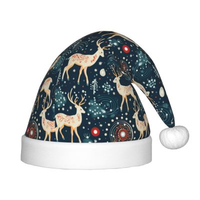 Bnvmwe Christmas Tree And Deer Elk Children And Youth Christmas Hats, Holiday Hats, New Year'S Parties