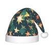 Bnvmwe Atomic Stars Retro Pattern Print Children And Youth Christmas Hats, Holiday Hats, New Year'S Parties view 1