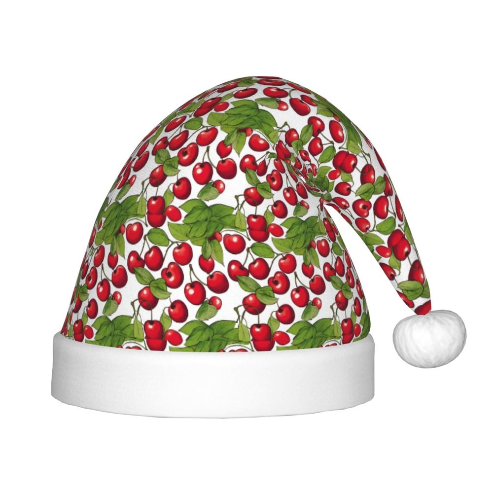 Bnvmwe Lovely Sweet Red Cherry 3 Children And Youth Christmas Hats, Holiday Hats, New Year'S Parties