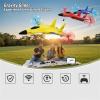 CGDUYWJ Gravity Glider, Trick 4 Rotor Rc Glider Aircraft Drone LED 2.4g Rc Airplanes, Remote Control Airplane Model for Adults (Blue) view 4