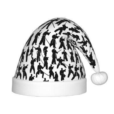 Bnvmwe Silhouettes Of Martial Arts Children And Youth Christmas Hats, Holiday Hats, New Year'S Parties