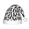 Bnvmwe Silhouettes Of Martial Arts Children And Youth Christmas Hats, Holiday Hats, New Year'S Parties view 1