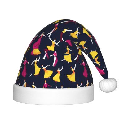 Bnvmwe Ballroom Dance Small Pattern Children And Youth Christmas Hats, Holiday Hats, New Year'S Parties