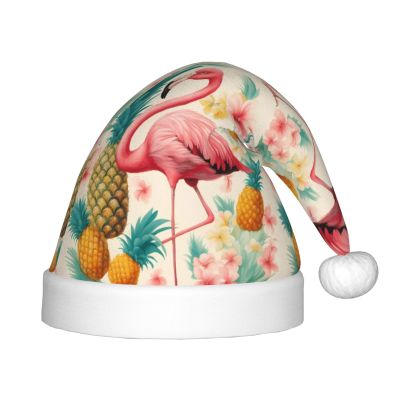 Bnvmwe Flamingo And Pineapple 1 Children And Youth Christmas Hats, Holiday Hats, New Year'S Parties