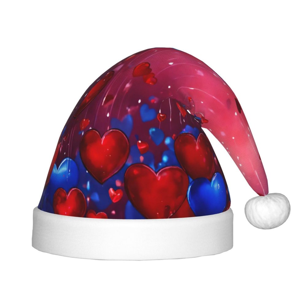 Bnvmwe Abstract Heart Children And Youth Christmas Hats, Holiday Hats, New Year'S Parties