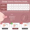 10pc Upgraded 14/16/18/20/22mm Flange Inserts with Pull Tab and Triangle-Cut Design, Improves Fit and Comfort for Breast Pumping, for Momcozy/Medela/Spectra/Eufy/Lansinoh/Elvie/NCVI/Paruu Breast Pump view 3