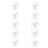 10PC Flange Insert 14/16/18/20/22mm Compatible with Momcozy Air 1/W1/M9/M6/M5/V1 Pro/V2 Pro, for Spectra/eufy/Medela/Elvie/Lansinoh/Paruu Breast Pump, Pumping Essentials Kits view 1