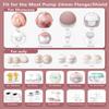 10PC Flange Insert 14/16/18/20/22mm Compatible with Momcozy Air 1/W1/M9/M6/M5/V1 Pro/V2 Pro, for Spectra/eufy/Medela/Elvie/Lansinoh/Paruu Breast Pump, Pumping Essentials Kits view 2