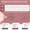 10PC Flange Insert 14/16/18/20/22mm Compatible with Momcozy Air 1/W1/M9/M6/M5/V1 Pro/V2 Pro, for Spectra/eufy/Medela/Elvie/Lansinoh/Paruu Breast Pump, Pumping Essentials Kits view 3