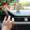 3pcs Dashboard Christmas Tree, 6x11cm, Solar Powered Dancing Toy, Novelty Car Shaking Head Dancer Doll, for Dashboard Desk Decor Kids Toys view 2