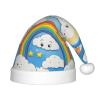 Bnvmwe Rainbow Clouds Raindrop Children And Youth Christmas Hats, Holiday Hats, New Year'S Parties view 1