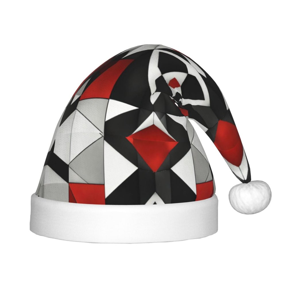 Bnvmwe Abstract Geometric Pattern Children And Youth Christmas Hats, Holiday Hats, New Year'S Parties