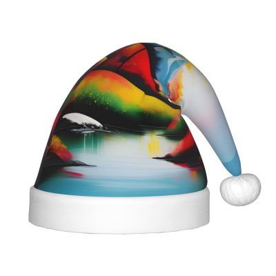 Bnvmwe Landscape Painting Children And Youth Christmas Hats, Holiday Hats, New Year'S Parties