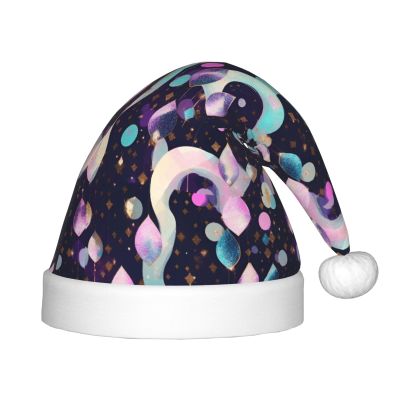 Bnvmwe Glittery Pretty Pattern Children And Youth Christmas Hats, Holiday Hats, New Year'S Parties