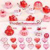 24 Pcs Rubber Ducks, Random Assortment Ducks Bulk for Jeeps Ducking, 2" Mini Rubber Duckies for Baby Toddler Bath Toys, Kids Pool Toys Birthday Gifts Party Favors view 3