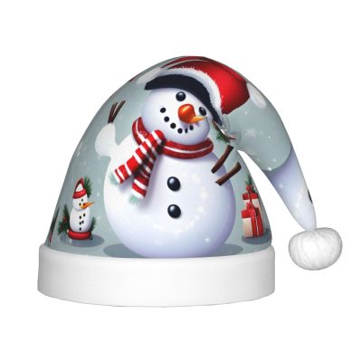 Bnvmwe Christmas Happy Snowman Children And Youth Christmas Hats, Holiday Hats, New Year'S Parties