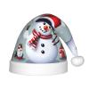 Bnvmwe Christmas Happy Snowman Children And Youth Christmas Hats, Holiday Hats, New Year'S Parties view 1