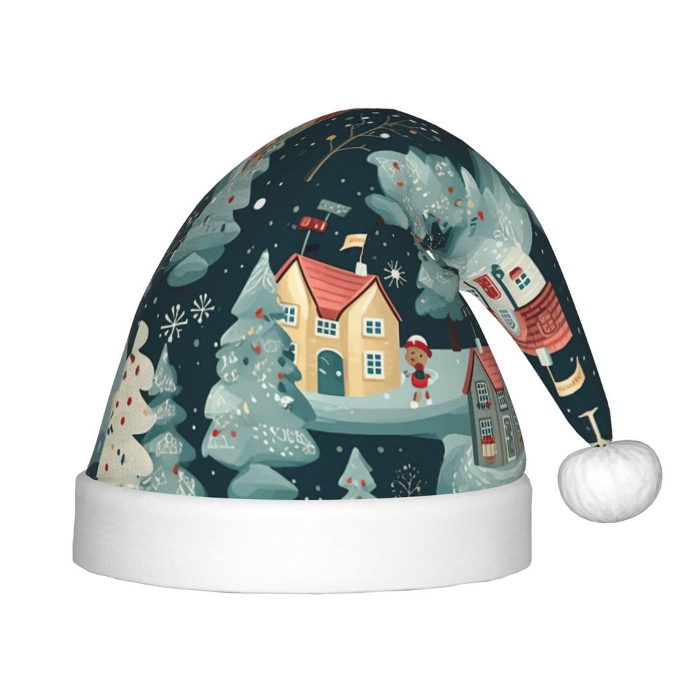 Bnvmwe Warm Christmas House Children And Youth Christmas Hats, Holiday Hats, New Year'S Parties