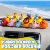 100 Pcs Rubber Ducks, Random Assortment Ducks Bulk for Jeeps Ducking, 2" Mini Rubber Duckies for Baby Toddler Bath Toys, Kids Pool Toys Birthday Gifts Party Favors view 4