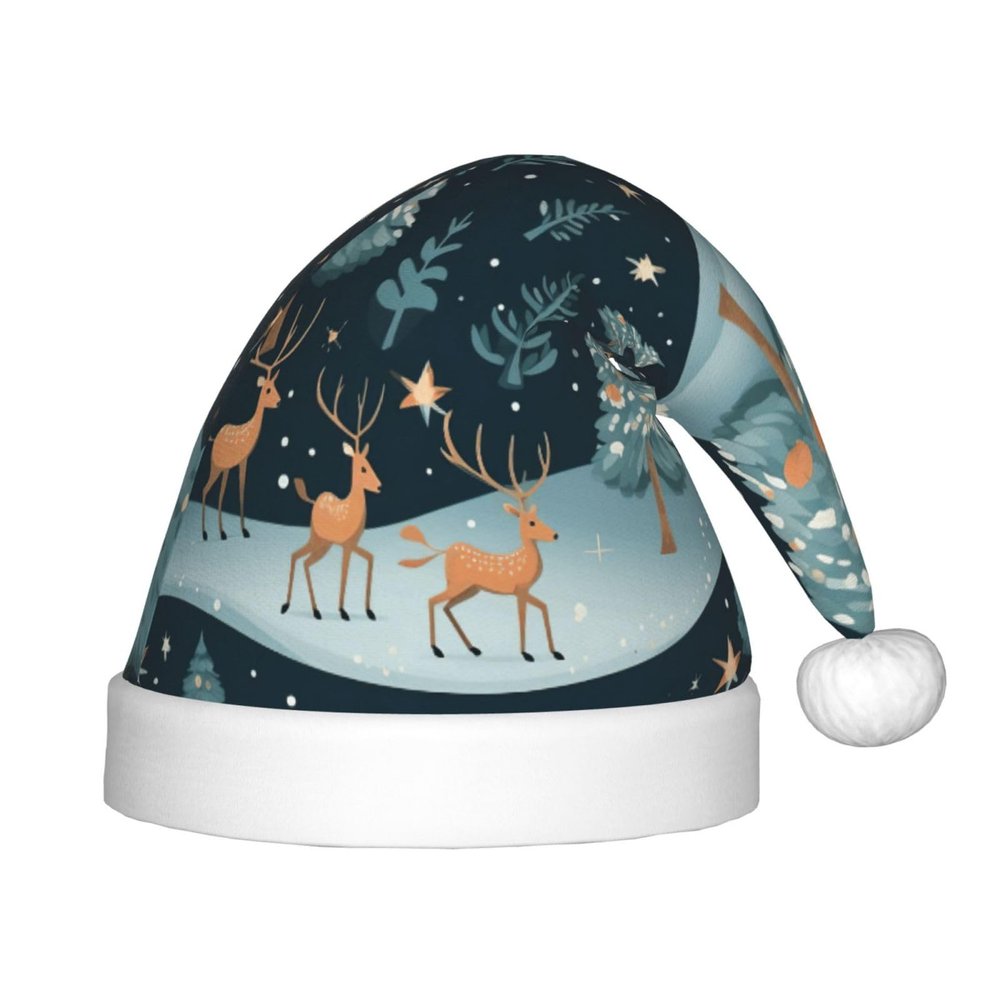 Bnvmwe Blue Christmas Tree Children And Youth Christmas Hats, Holiday Hats, New Year'S Parties