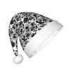 Bnvmwe Black And White Flowers Children And Youth Christmas Hats, Holiday Hats, New Year'S Parties view 2