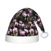 Bnvmwe Bell Orchid Pattern Children And Youth Christmas Hats, Holiday Hats, New Year'S Parties view 1