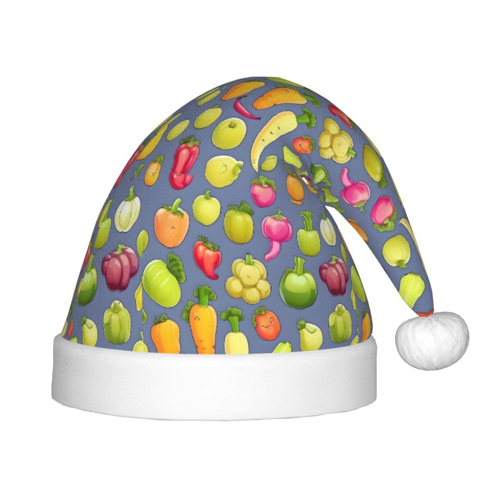 Bnvmwe Cartoon Vegetable Fruit Children And Youth Christmas Hats, Holiday Hats, New Year'S Parties
