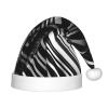 Bnvmwe Black And White Checkered Stripes Children And Youth Christmas Hats, Holiday Hats, New Year'S Parties view 1