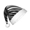Bnvmwe Black And White Checkered Stripes Children And Youth Christmas Hats, Holiday Hats, New Year'S Parties view 2